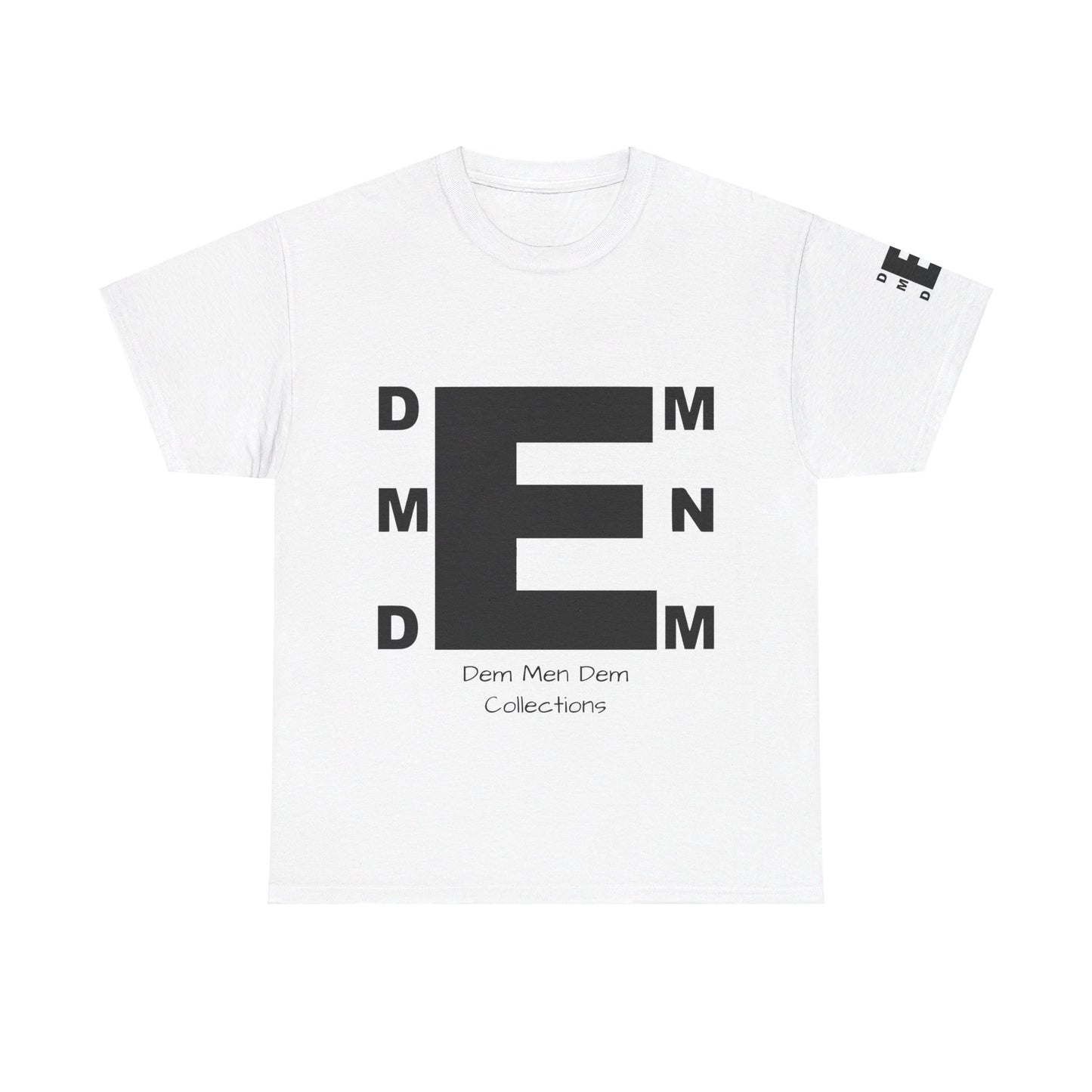 Dem Men Dem White Tee with  Black Logo